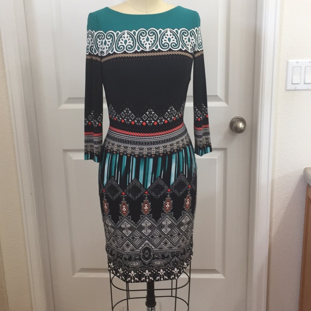 Beautiful Print Dress with sleeves